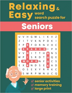 Relaxing And Easy Word Search Puzzle For Seniors