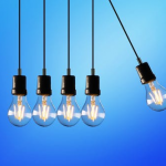 Five light bulbs