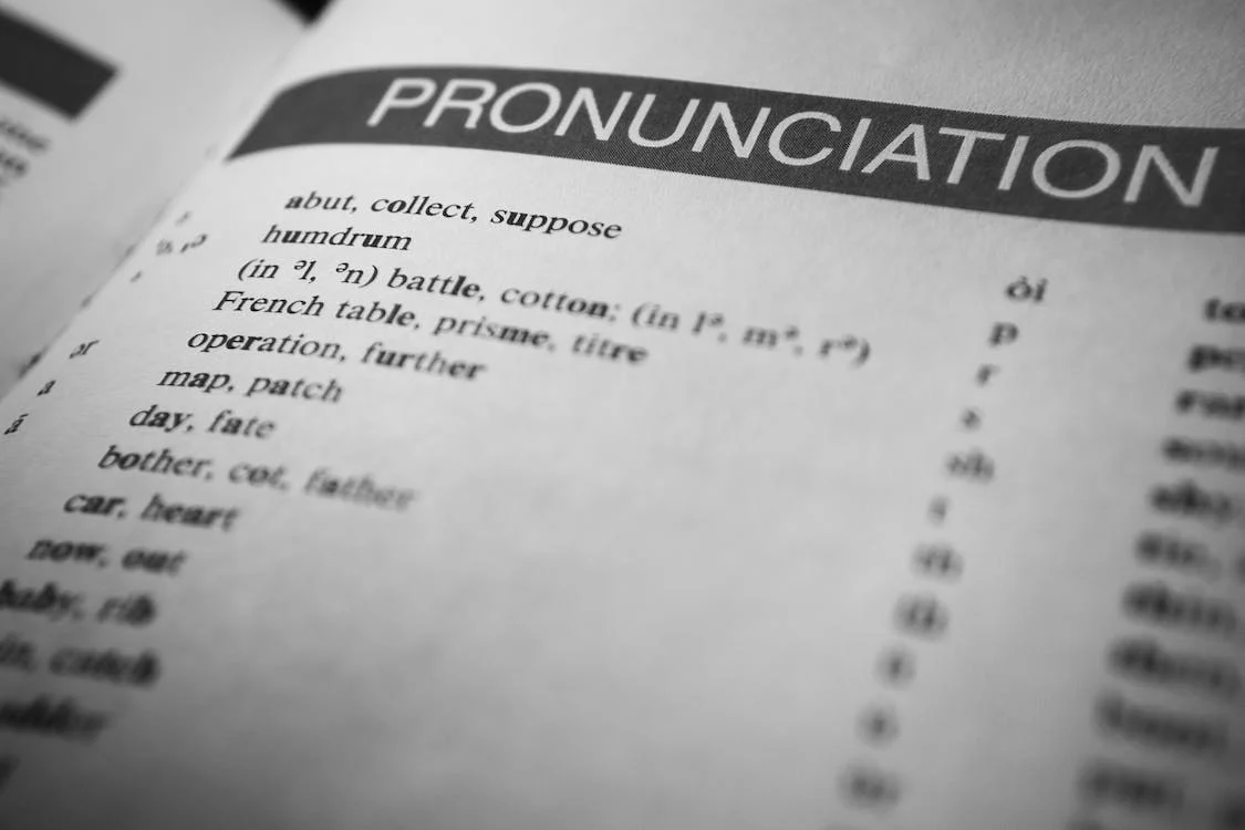 chapter in book about pronunciation